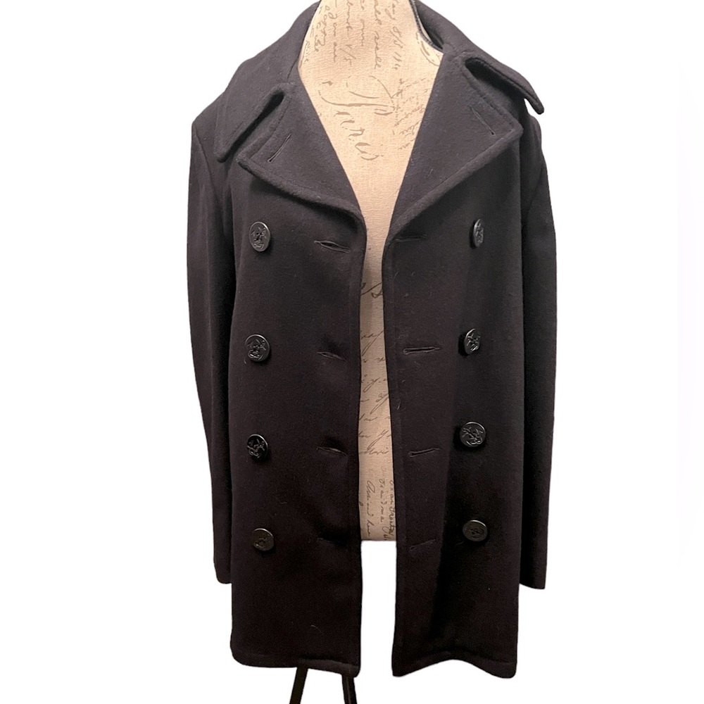 Vintage Union Made Fox Knapp wool pea coat size 38 or Xl